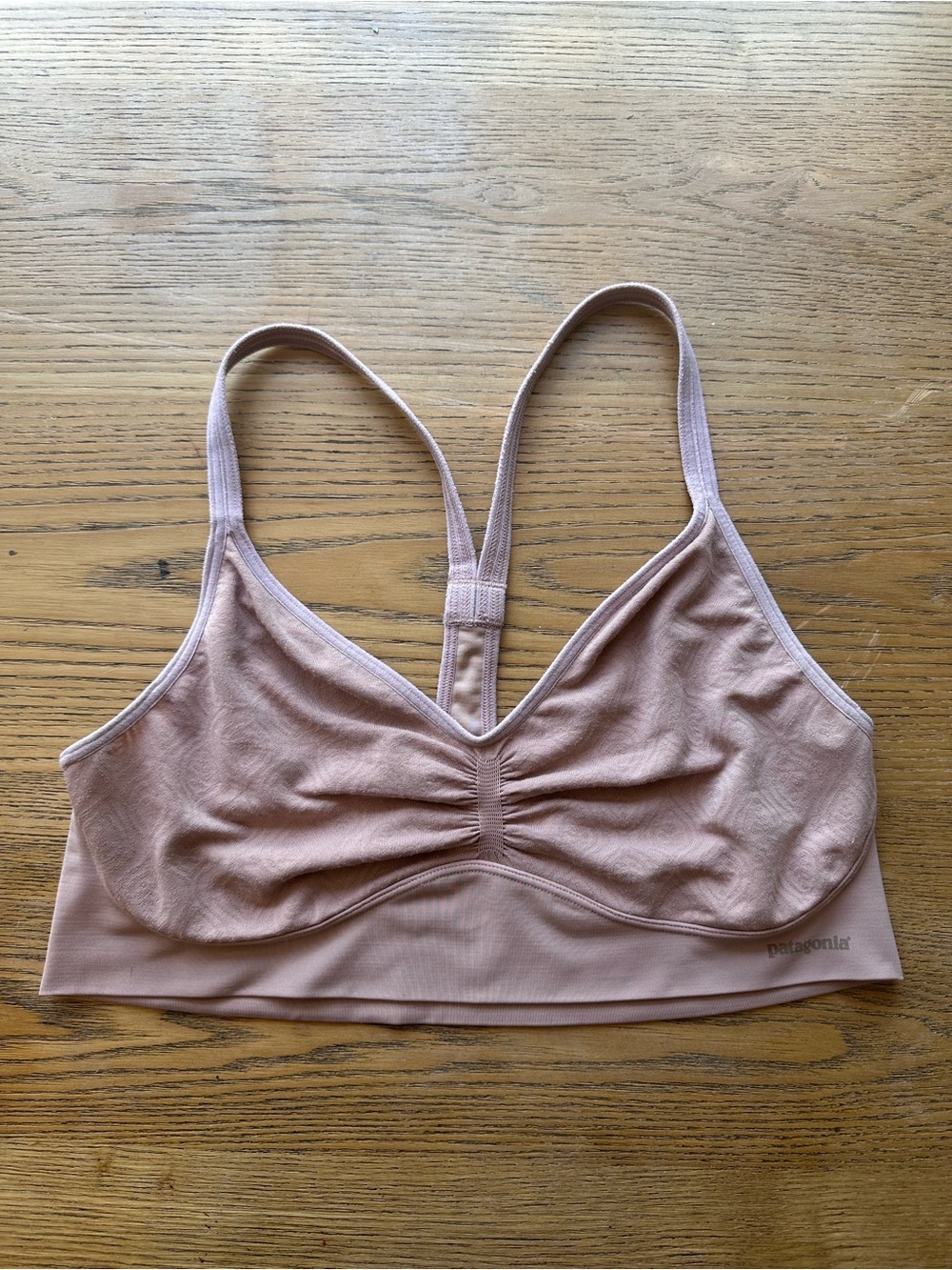 Patagonia Blush Pink Seamless Racerback Bralette